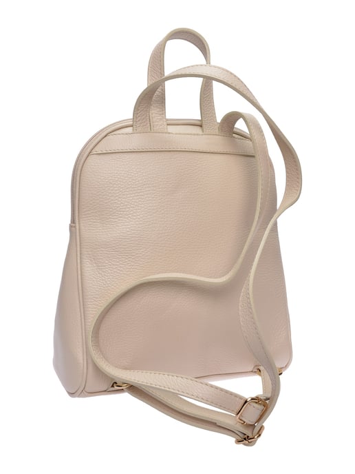 Anna Luchini Beige Rundleer Tas - Image 2