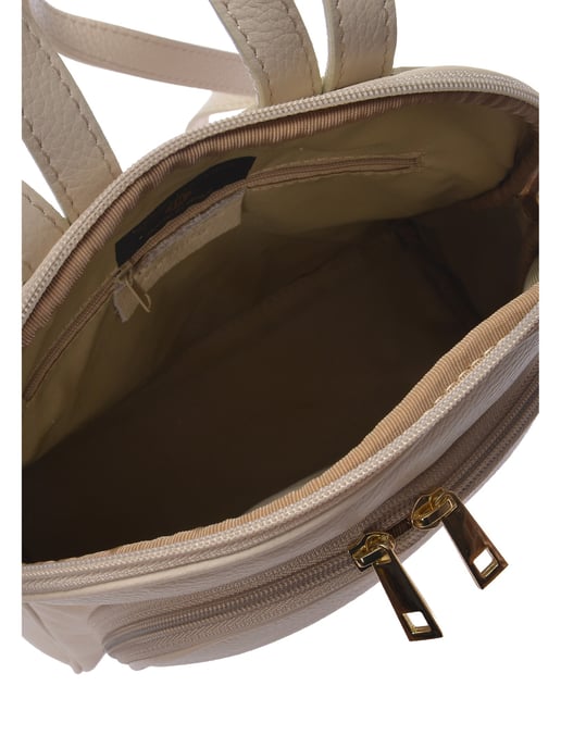 Anna Luchini Beige Rundleer Tas - Image 4