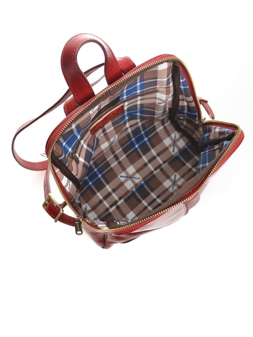 Anna Luchini Red Leather Bag - Image 4