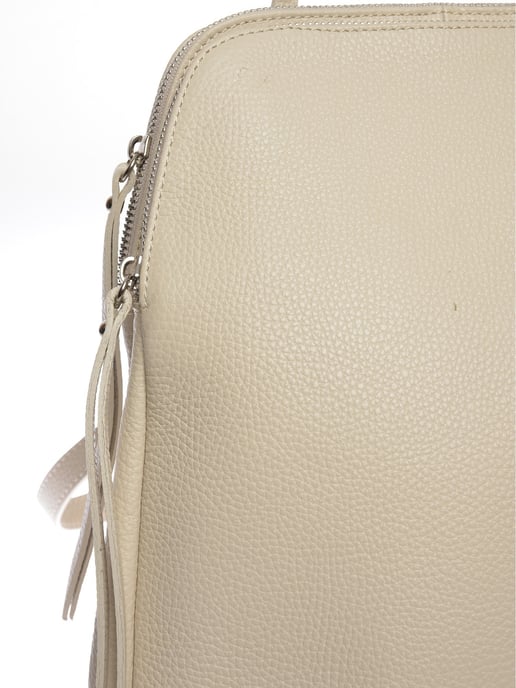 Isabella Rhea Beige Rundleer Tas - Image 3