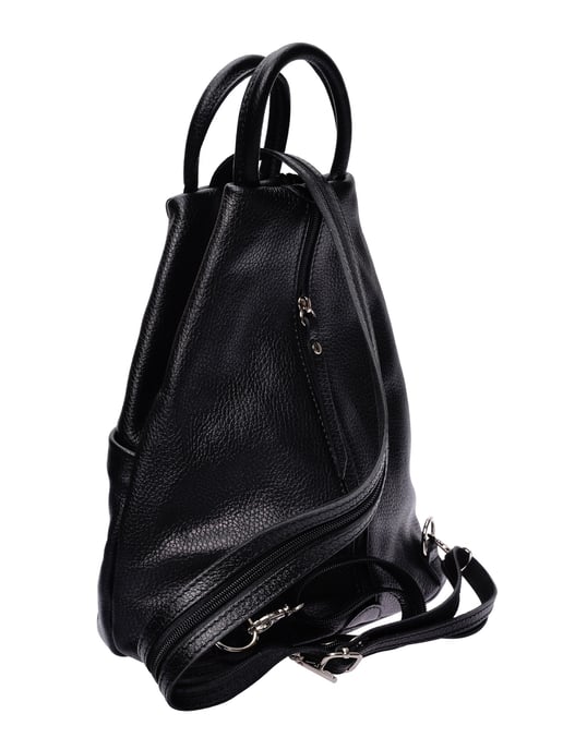 Isabella Rhea Zwart Rundleer Tas - Image 2
