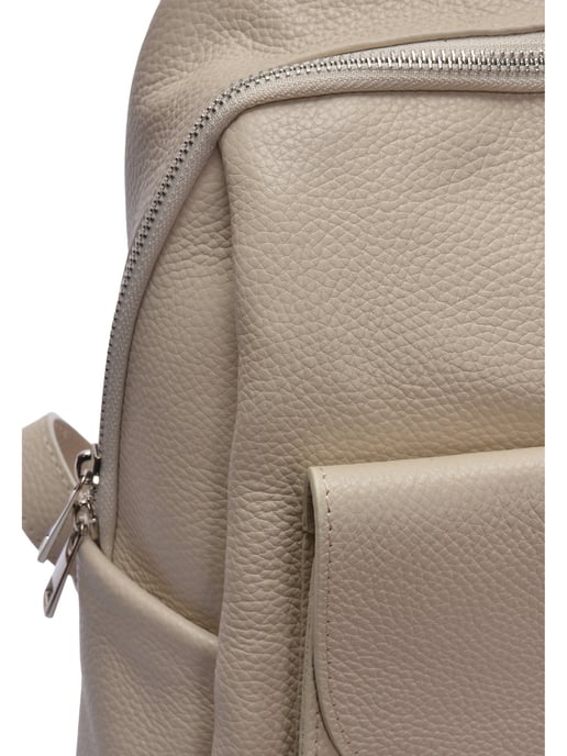 Anna Luchini Beige Rundleer Tas - Image 3