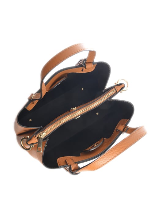 Isabella Rhea Brown Rundleer Tas - Image 4