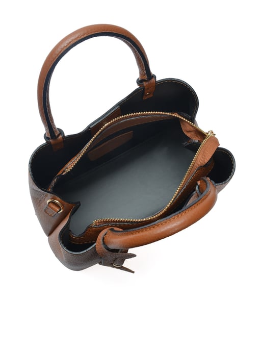 Anna Luchini Brown Leather Bag - Image 4