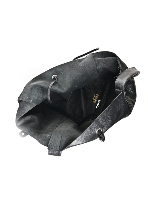 Isabella Rhea Zwart Rundleer Tas - Image 4