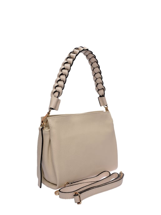 Isabella Rhea Beige Rundleer Tas - Image 2
