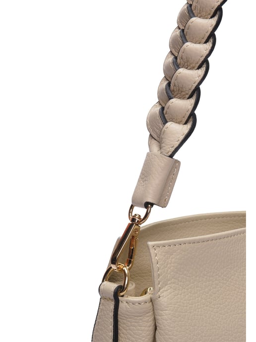 Isabella Rhea Beige Rundleer Tas - Image 3
