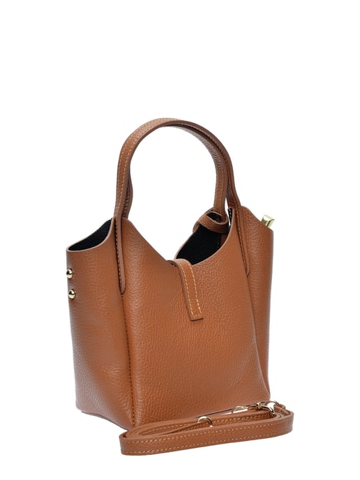 Isabella Rhea Brown Rundleer Tas - Image 2