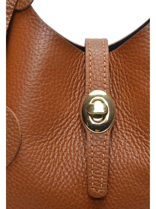 Isabella Rhea Brown Rundleer Tas - Image 3