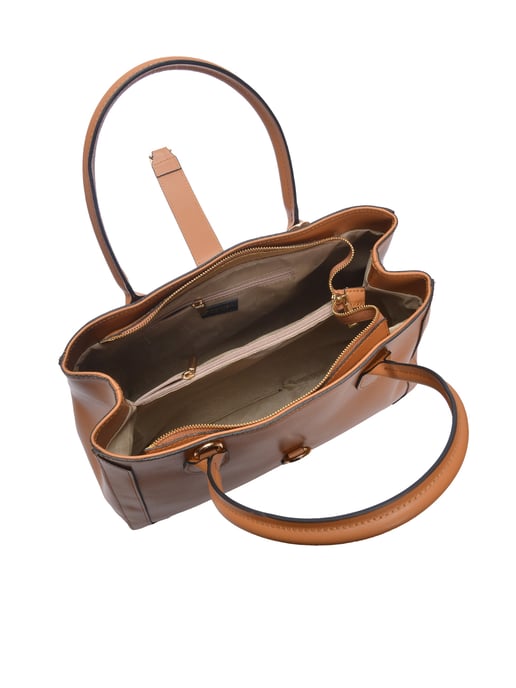 Isabella Rhea Brown Rundleer Tas - Image 4