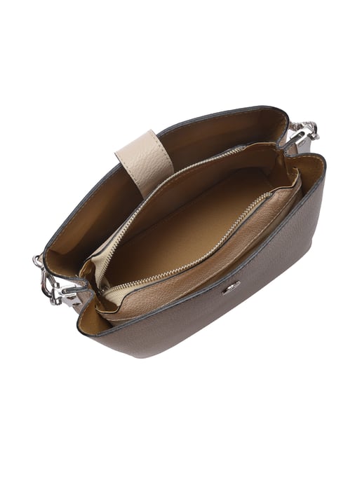 Isabella Rhea Beige Leather Bag - Image 4