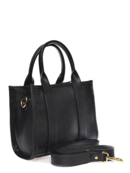 Isabella Rhea Zwart Rundleer Tas - Image 2