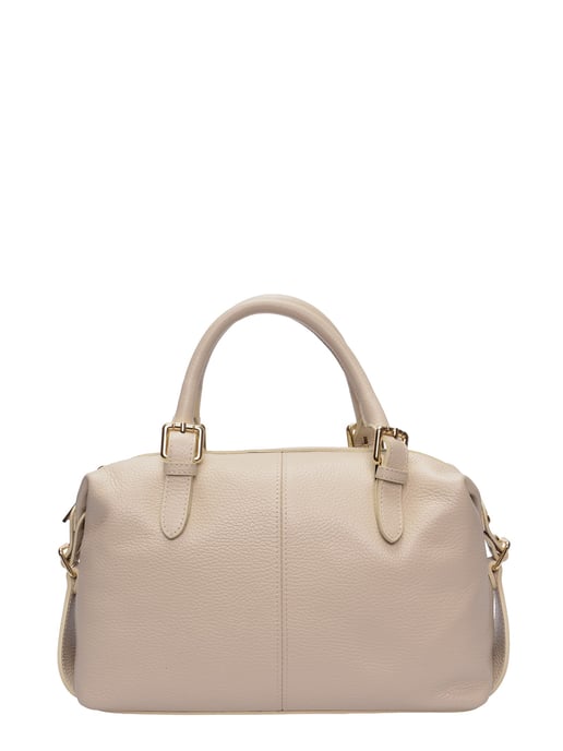 Luisa Vannini Beige Rundleer Tas - Image 1