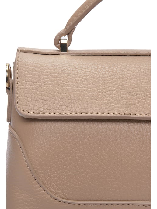 Luisa Vannini Beige Leather Bag - Image 3