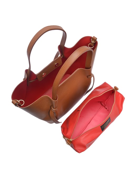 Isabella Rhea Brown Rundleer Tas - Image 4