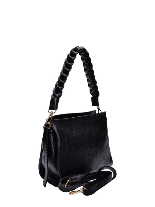 Isabella Rhea Zwart Rundleer Tas - Image 2