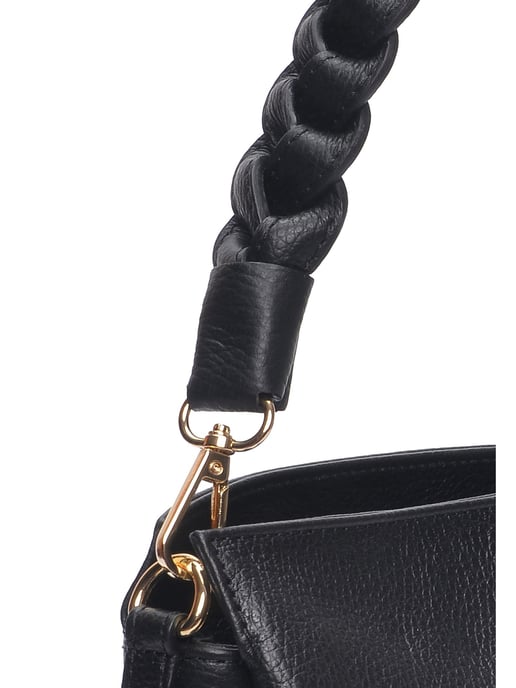 Isabella Rhea Zwart Rundleer Tas - Image 3