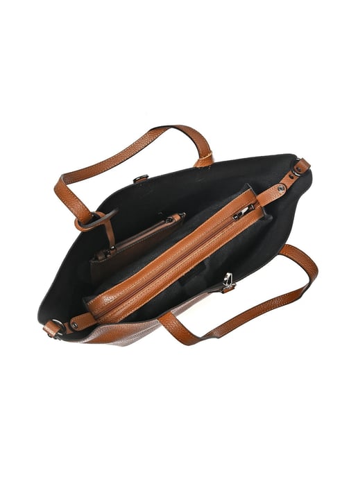 Isabella Rhea Brown Rundleer Tas - Image 4