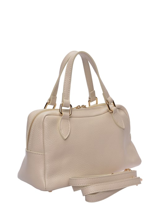 Roberta M Beige Rundleer Tas - Image 2