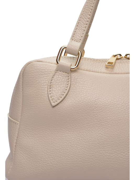 Roberta M Beige Rundleer Tas - Image 3