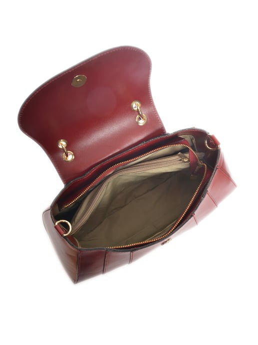 Isabella Rhea Rood Rundleer Tas - Image 4