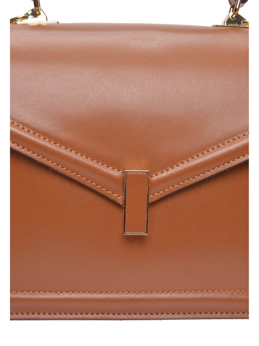 Luisa Vannini Brown Rundleer Tas - Image 3