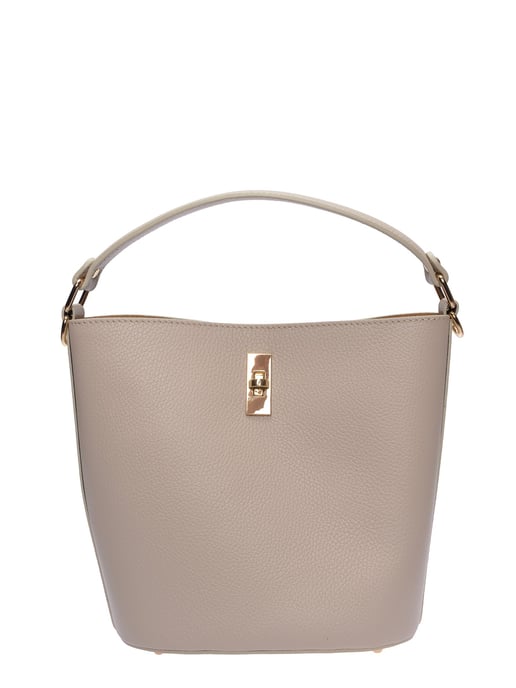 Luisa Vannini Beige Rundleer Tas - Image 1