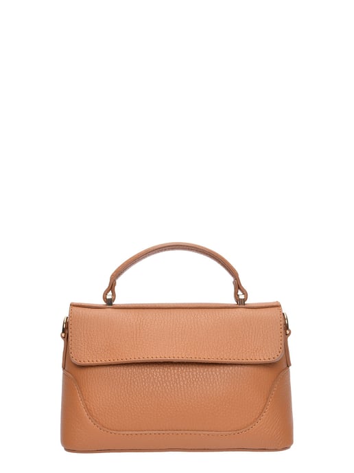 Luisa Vannini Brown Rundleer Tas - Image 1