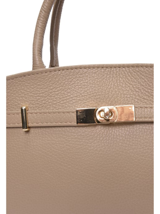 Isabella Rhea Beige Rundleer Tas - Image 3