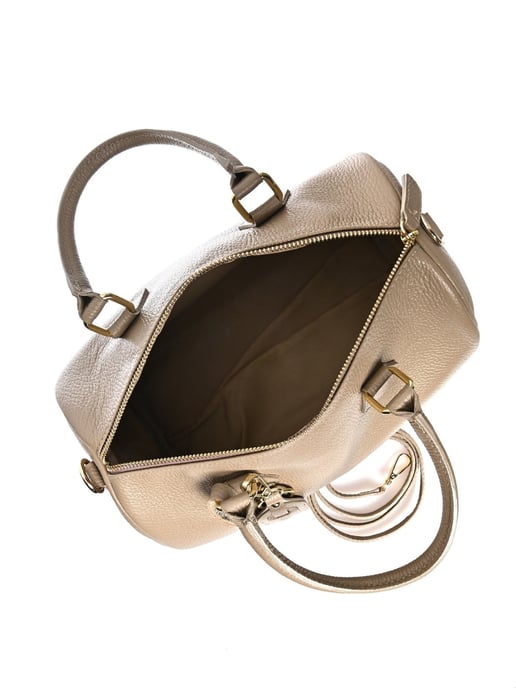 Roberta M Beige Rundleer Tas - Image 4
