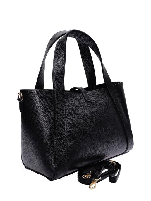 Isabella Rhea  Black Leather Bag - Image 2