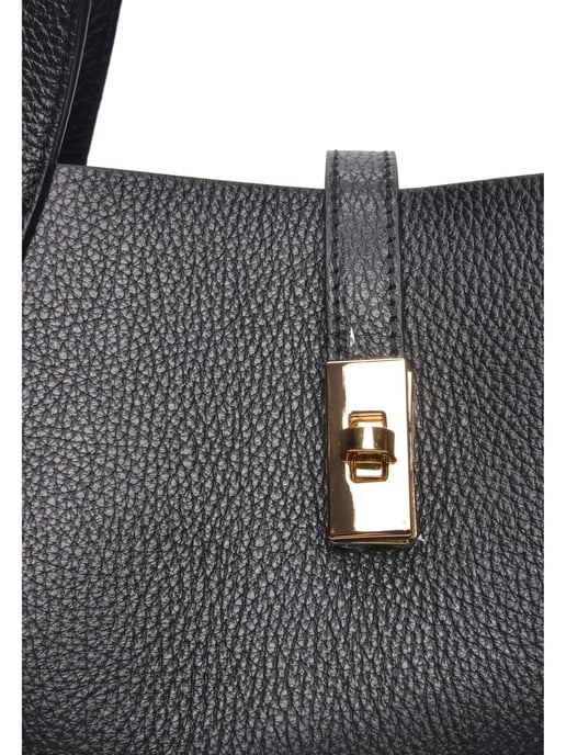 Isabella Rhea  Black Leather Bag - Image 3