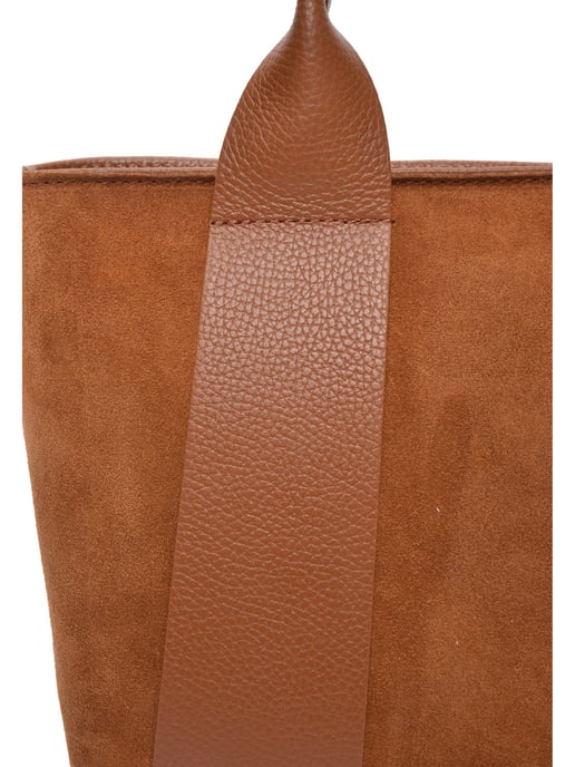 Luisa Vannini Brown Rundleer Tas - Image 3