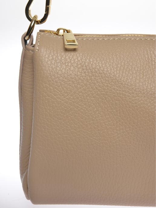 Luisa Vannini Beige Rundleer Tas - Image 3
