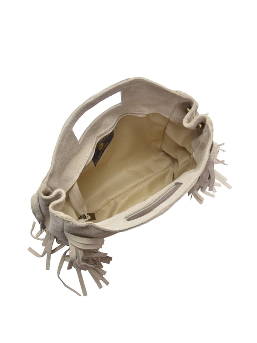 Anna Luchini Beige Rundleer Tas - Image 4