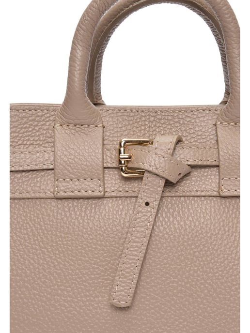 Isabella Rhea Beige Rundleer Tas - Image 3