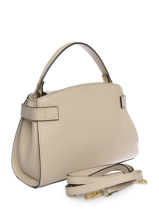 Isabella Rhea Beige Rundleer Tas - Image 2