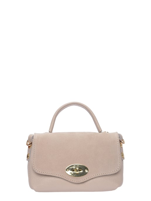 Roberta M Beige Rundleer Tas - Image 1