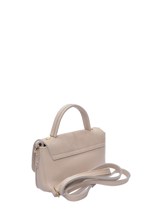 Roberta M Beige Rundleer Tas - Image 2