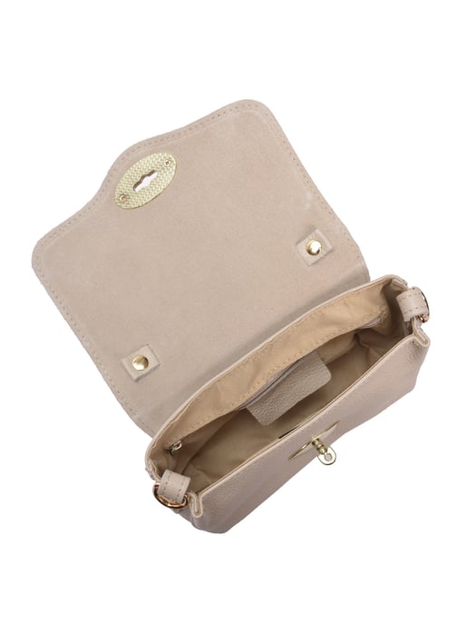 Roberta M Beige Rundleer Tas - Image 4