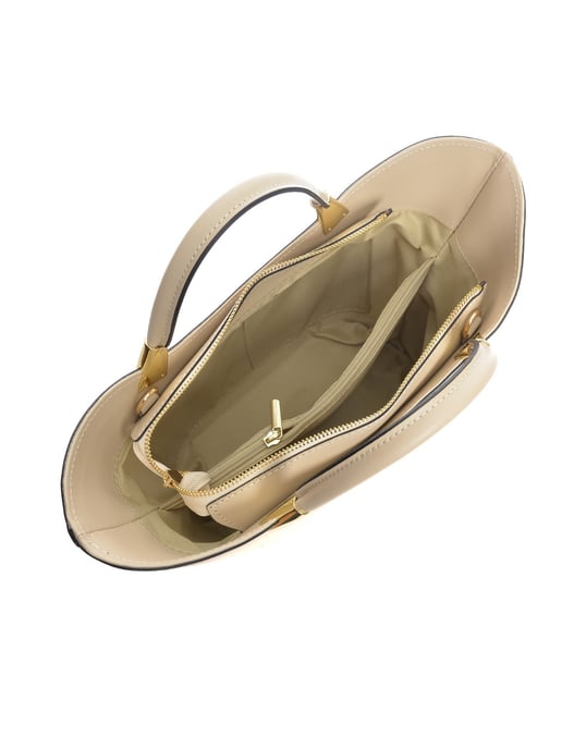 Roberta M Beige Rundleer Tas - Image 4