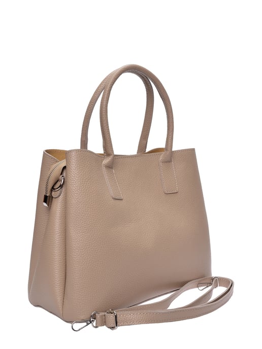 Anna Luchini Beige Leather Bag - Image 2