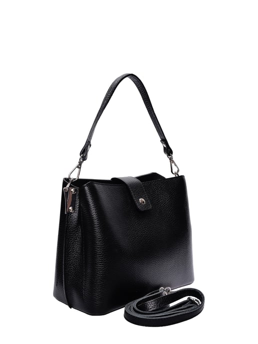 Isabella Rhea Zwart Rundleer Tas - Image 2