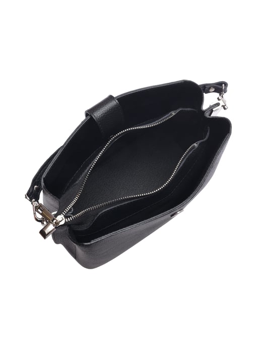 Isabella Rhea Zwart Rundleer Tas - Image 4