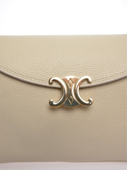 Anna Luchini Beige Rundleer Tas - Image 3