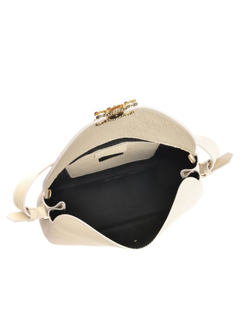 Anna Luchini Beige Rundleer Tas - Image 4