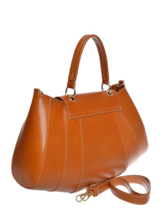 Isabella Rhea Brown Rundleer Tas - Image 2