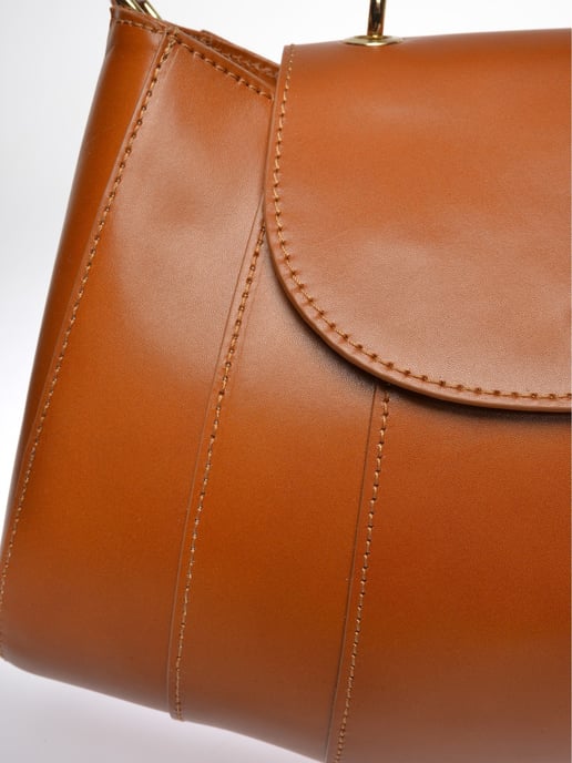 Isabella Rhea Brown Rundleer Tas - Image 3