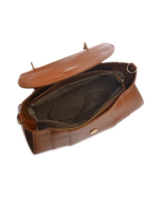 Isabella Rhea Brown Rundleer Tas - Image 4