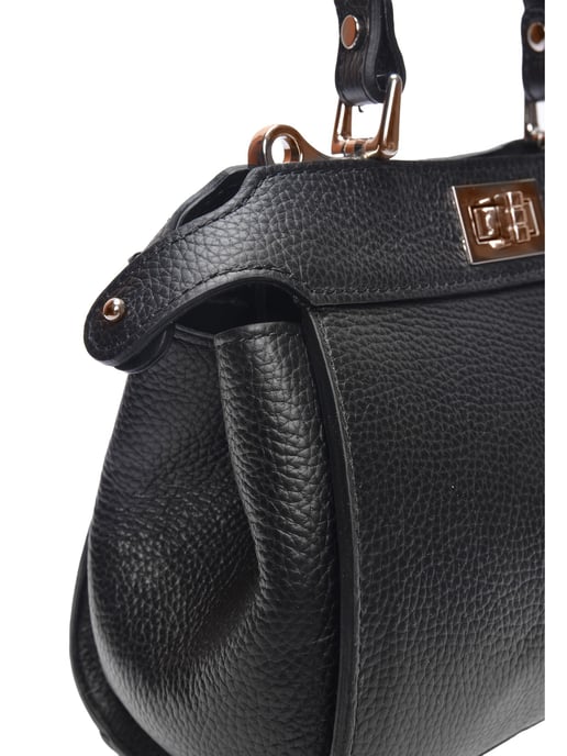 Roberta M Zwart Rundleer Tas - Image 3